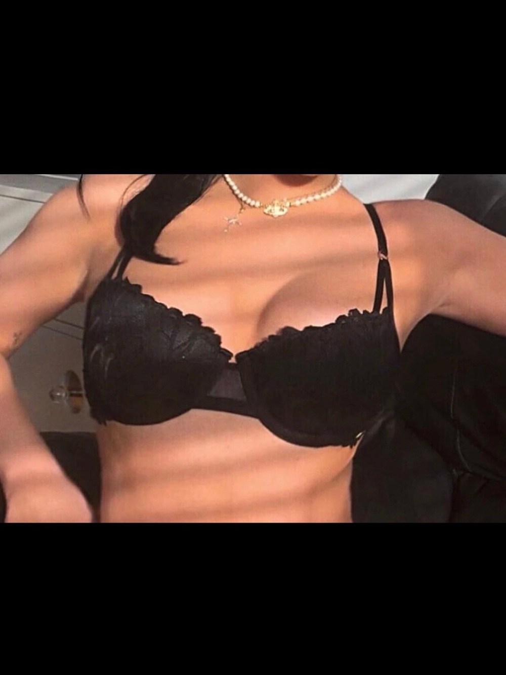Savage X Fenty Black Lace Underwire Bra